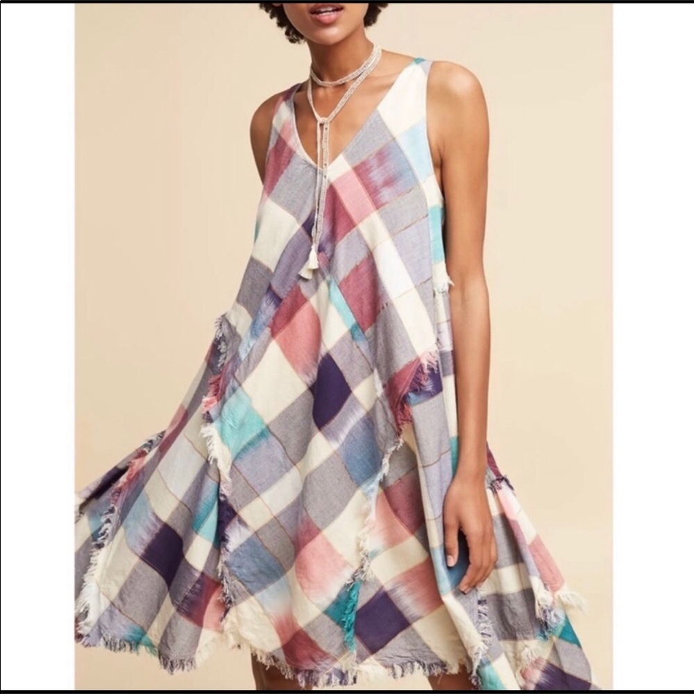 Anthropologie Maeve Patchwork Handkerchief Dress - Picture 15 of 15